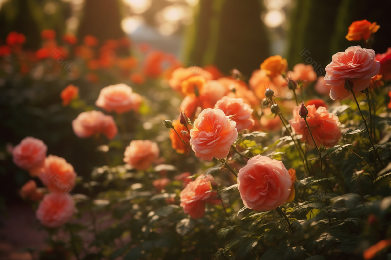 玫瑰鲜花花园里的花朵自然美景背景图,高清,摄影图,摄影图片,图片大全,摄影图免费下载